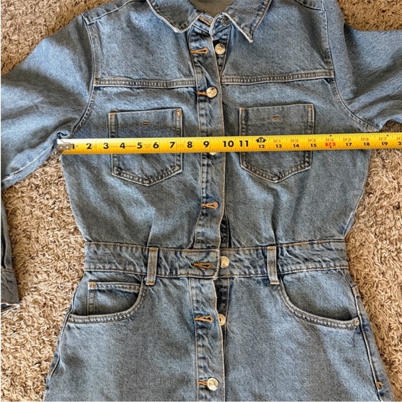 🙋🏼‍♀️SOLD 🎉ZARA DENIM BUTTON-UP DRESS - Picture 11 of 11